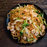 Lo Mein (Choose Protein) · Stir-Fried Noodles with Cabbage, Onion, Carrots, Bell Peppers, Broccoli, and a choice of Pro...