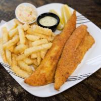 Whiting Combo · 2, 3, 4, or 10 pieces with two of either Bread, 2 Oz Coleslaw, or 3 Hush Puppies and a side