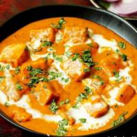 Paneer Makhani · Homemade cheese cooked in a tomato butter sauce. Vegetarian.