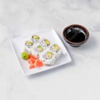 39. California Roll · Crab, cucumber and avocado.