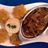 Higado de Res · Beef liver. Served with 1 tortilla or bread and choice of 2 sides.