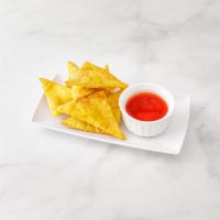 4. Crab Meat Rangoon · 10 pieces. Served with cheese.