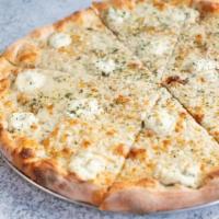 OTTO 4-Cheese Pizza · Ricotta, fontina, Asiago and mozzarella cheeses. Served with white sauce.