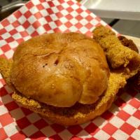 Southern Fried Catfish Sandwich · 7-8 ounce deep fried catfish fillet and House made tartar sauce.