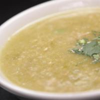 Aguadito de Pollo · Chicken cilantro soup.