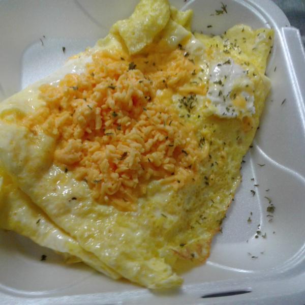 Cheese Omelette · Served with 2 eggs and choice of side.