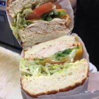 Guilty Boy Sandwich · Everroast chicken, habanero jack cheese, bell peppers and jalapeno ranch.