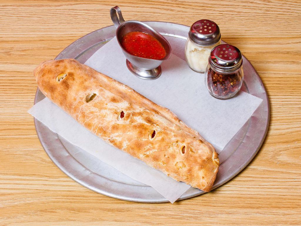 Stromboli · Comes with cheese and one pizza topping.