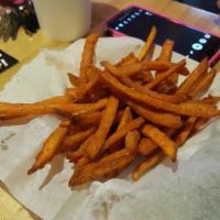 Sweet Potato Fries · Crispy sweet potato fries.