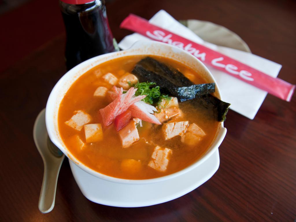 Spicy Seafood Tofu Soup · A Korean bouillabaisse made with an assortment of fresh fish, tofu and shrimp. Spicy.