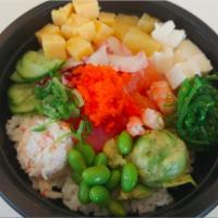 Poke Large Bowl · 5 scoops of protein.
