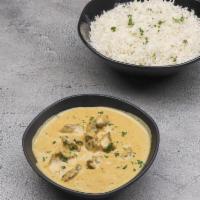 Lamb Korma · Lamb cooked with spices in a light yoghurt gravy with fresh hot chillies and onions. Served ...