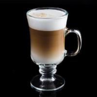 Cappuccino · Espresso with steamed milk and foam.