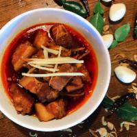 Kang Hung Lay · (Northern thai spicy pork belly curry) pork belly in chiangmai style curry, tamarind, turmer...