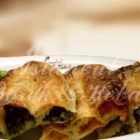 Hand Crafted Filo Borek · Kol boregi. Your choice of cheese, potato, spinach or ground meat.
