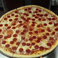 Hand Tossed Cheese Pizza · Choice of crust butter garlic crust, olive oil and basil crust, stuffed crust. Each extra in...