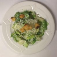 Caesar Salad · Romaine lettuce, croutons and pecorino Romano cheese & tossed with homemade Caesar dressing.