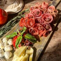 Cold Antipasto · Prosciutto di parma, soppressata, salami, provolone, roasted peppers, fresh mozzarella and K...