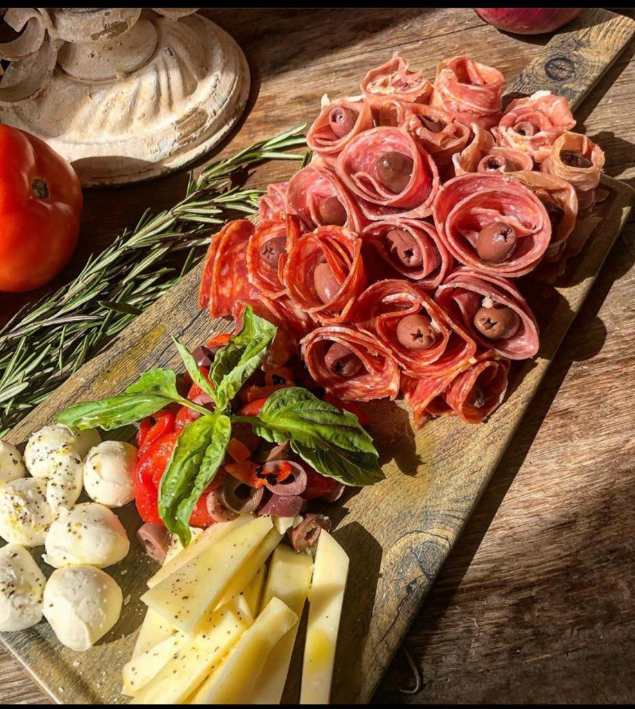 Cold Antipasto · Prosciutto di parma, soppressata, salami, provolone, roasted peppers, fresh mozzarella and Kalamata olives.
