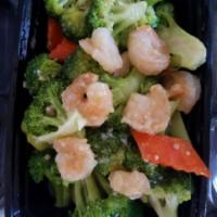 66. Shrimp with Broccoli · 