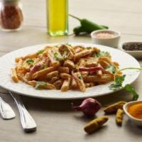 Butter Chicken Pasta · This pasta has our signature butter sauce, All-Natural Garlic butter Breast, penne pasta, fr...