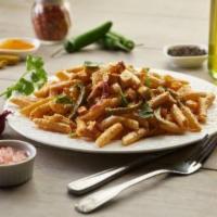 Shahi Paneer Pasta · This pasta has our signature butter sauce, fresh sliced red onions, our masala paneer, fresh...