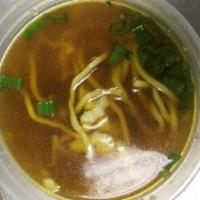 20. Chicken Noodle Soup · With fried noodles.