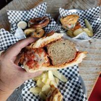 Meatball Sandwich · Delicious beef and pork meatballs that are stuffed with spices and Romano cheese, covered wi...