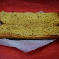 Garlic Bread · Served with marinara sauce. Add cheese for an additional charge.