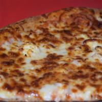 5 Cheese Pizza · Pizza sauce, 3 cheese blend, goat cheese and mozzarella cheese.