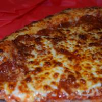 The New Yorker Pizza · Extra pizza sauce, extra pepperoni and extra mozzarella cheese.