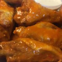 Hot Wings · Served with choice of ranch or bleu cheese dressing.