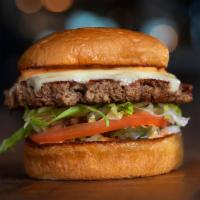 Impossible Burger · Impossible patty, pickles, lettuce, tomato, onion, white American cheese, and secret sauce. ...