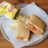 The Meatballer Sandwich · Meatballs, Grande mozzarella and marinara sauce. Served on freshly baked ciabatta bread with...