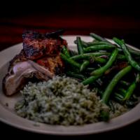 1/4 All White Meat Chicken with 2 Sides · All natural chicken, marinated in our Peruvian​ spices and cooked to golden perfection in ou...