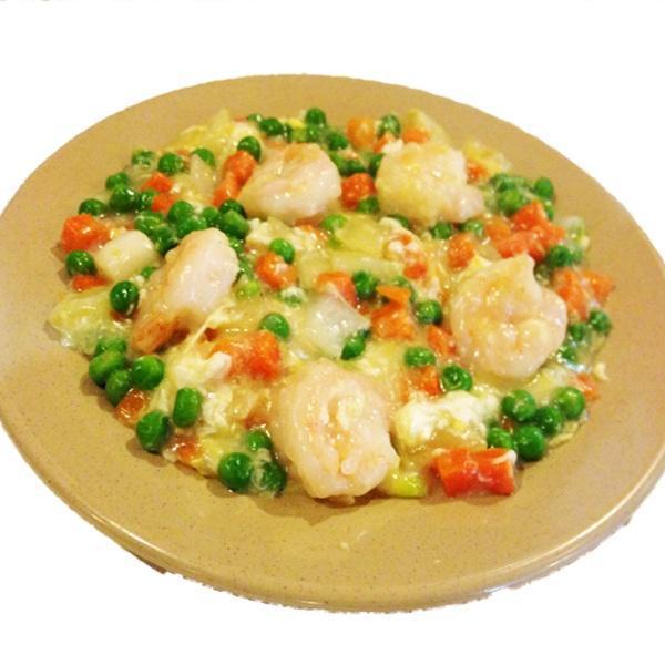 SH12. Large Shrimp with Lobster Sauce · Served with choice of rice.