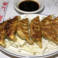 6 Piece Pan Fried Dumplings · 