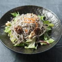 Soba Salad · Mixed greens and buck wheat noodles and dressing.