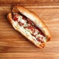 Meatball Parm Sub · Meatballs, marinara, mozzarella and Parmesan. Served with classic Lays chips.