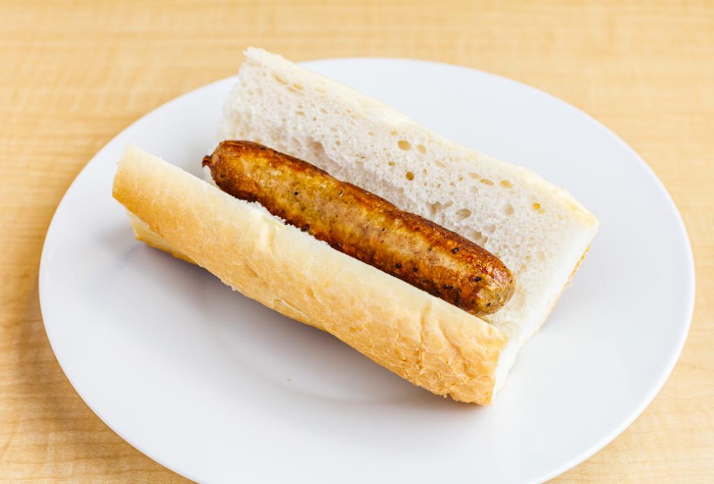 Grilled Italian Sausage Sandwich · Includes one free topping, Add toppings for an additional charge.