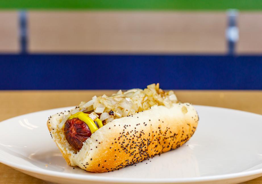 Maxwell Street Polish Sausage · Includes mustard and fresh grilled onions.