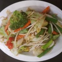 Mixed Vegetable · Sauteed cabbage, broccoli, carrot,bean sprout, green beans, onions, cilantro and house speci...