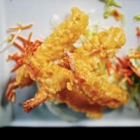 Tempura Shrimp · 4 pieces. Japanese style breaded shrimp.