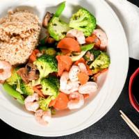 Steamed Bowl · Steamed vegetable mix of broccoli, carrots, snap peas and mushrooms.