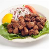 Calf's Liver · Arnavut cigeri. Pan-fried cubes of calf liver, topped with spiced onion. 