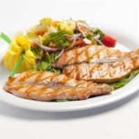 Filet of North Atlantic Salmon · Filet of north Atlantic salmon served char-grilled.