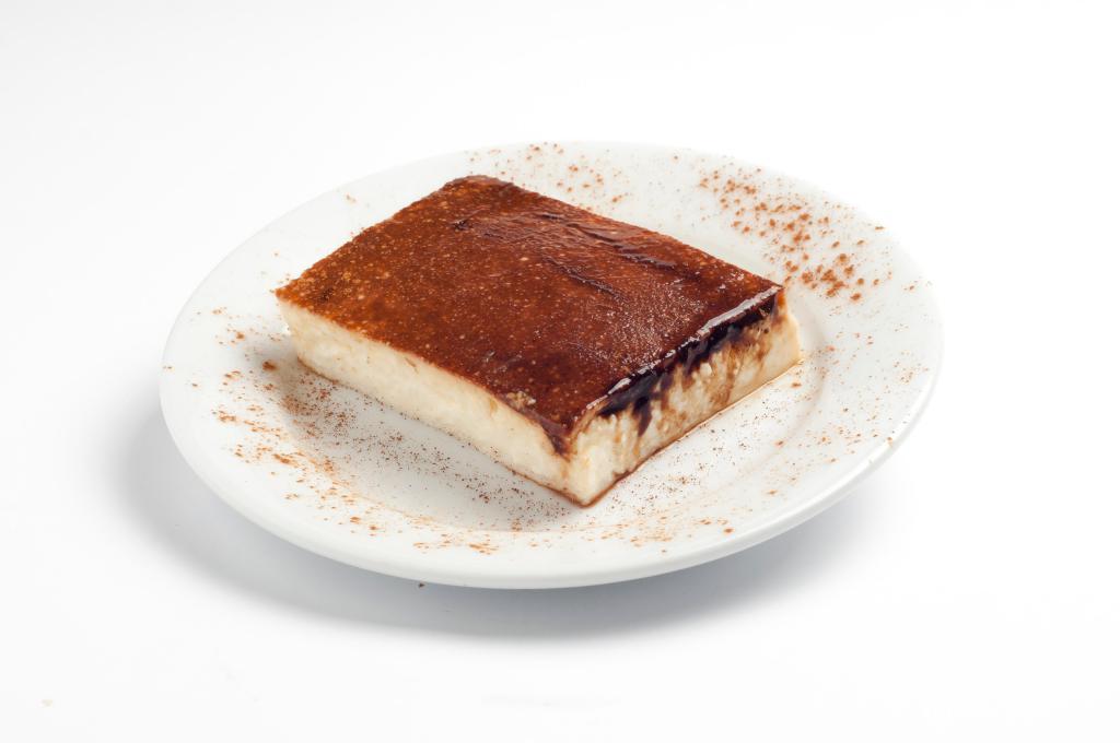Brown Top Pudding · A milk pudding sprinkled with cinnamon. 