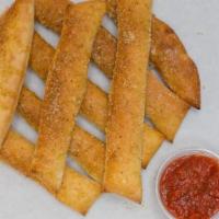 Bread Sticks · Sticks of fluffy bread. Great as a snack or for dipping. Vegetarian-friendly. 