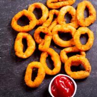 Onion Rings · Beer battered and fried crispy. 