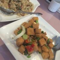 Spicy Tofu with Minced Pork · 